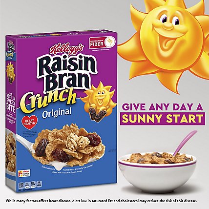 Raisin Bran Fiber Original Crunch Breakfast Cereal - 15.9 Oz - Image 5