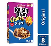Raisin Bran Fiber Original Crunch Breakfast Cereal - 15.9 Oz