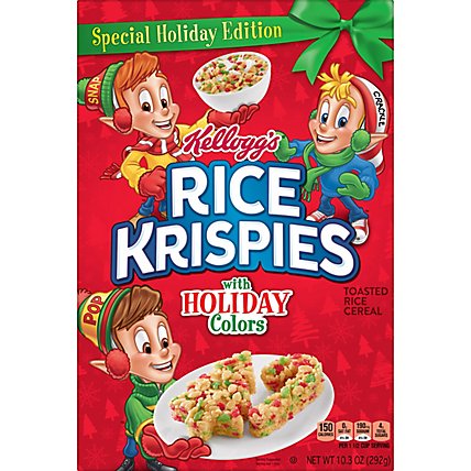 Rice Krispies Breakfast Cereal Original with Holiday Colors - 10.3 Oz - Image 2