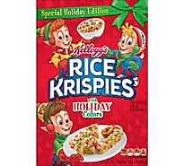Rice Krispies Breakfast Cereal Original with Holiday Colors - 10.3 Oz