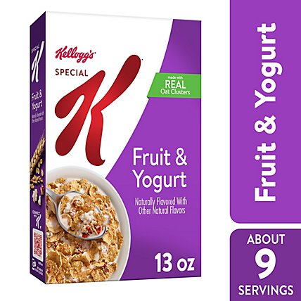 Special K Breakfast Cereal Made with Real Oat Clusters Fruit and Yogurt - 13 Oz - Image 2