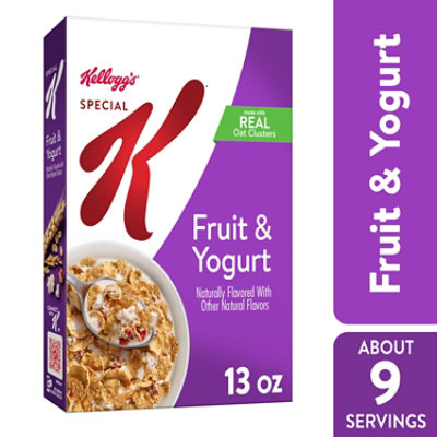 Special K Breakfast Cereal Made with Real Oat Clusters Fruit and Yogurt - 13 Oz