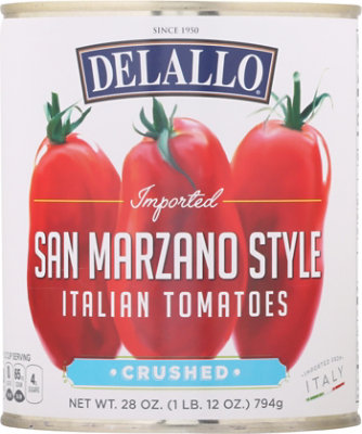 Delallo San Marz Tomatoes Crsh - 28 Oz