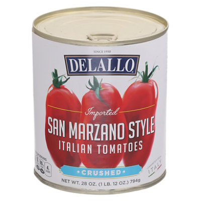 Delallo San Marz Tomatoes Crsh - 28 Oz