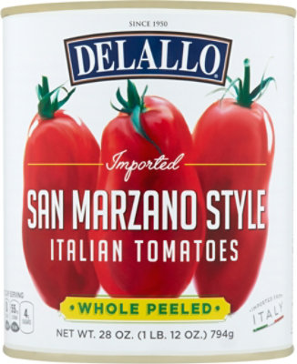 Delallo San Marz Tomatoes Whl - 28 Oz