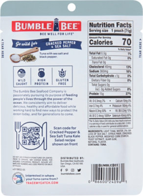 Bumble Bee Light Tuna In Water With Cracked Pepper Spoon In Pouch - 2.5 Oz - Image 6