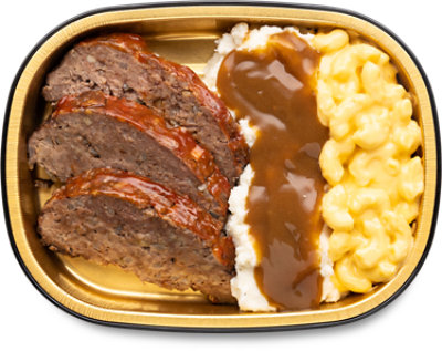 Small Meal Meatloaf Mac & Cheese & Potato