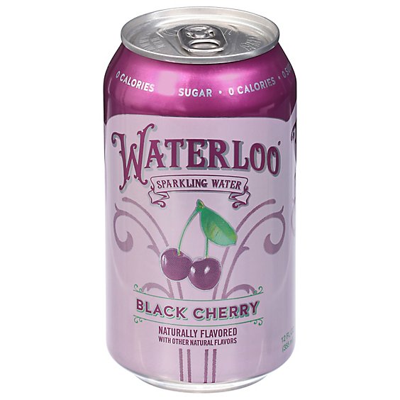 Waterloo Black Cherry Sparkling Water - 8-12 Fl. Oz.