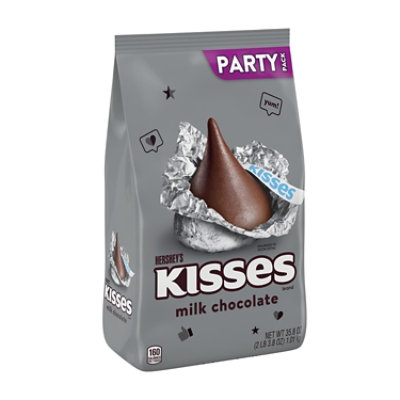 HERSHEY'S Kisses Milk Chocolate Candy Bulk Party Pack - 35.8 Oz