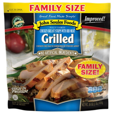 John Soules Fully Cooked Grilled Chicken Breast Strips - 16 Oz - Image 3