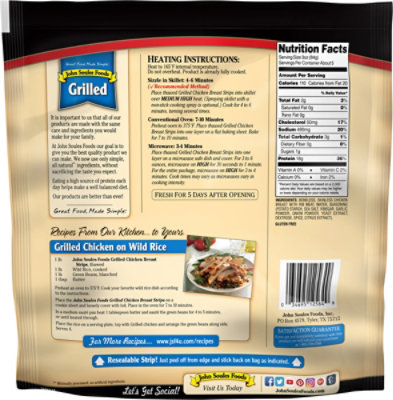 John Soules Fully Cooked Grilled Chicken Breast Strips - 16 Oz - Image 6