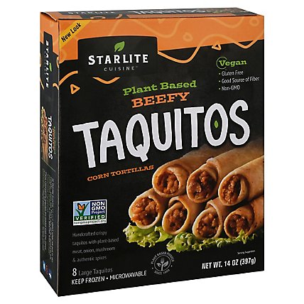 Starlite  Taquito Vegan Soy Beef Styl - 14 Oz - Image 1