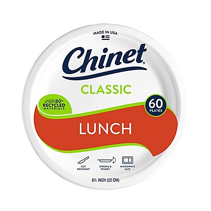 Chinet Cw Lunch Plate - 60 Count - Image 2