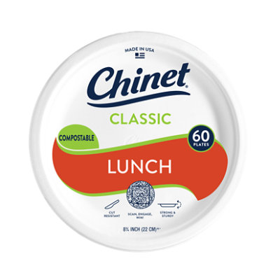Chinet Cw Lunch Plate - 60 Count - Image 1