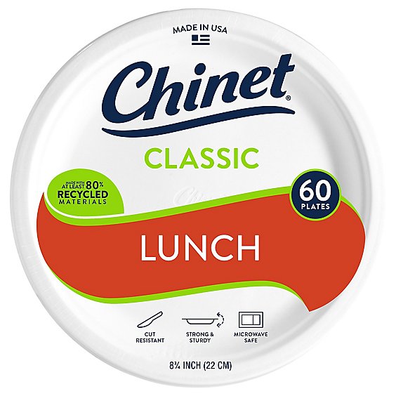Chinet Cw Lunch Plate - 60 Count