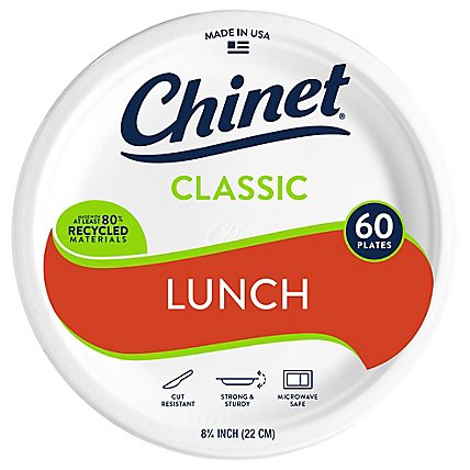 Chinet Cw Lunch Plate - 60 Count - Image 1