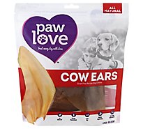 Pawlove Natural Cow Ear - 4 Count