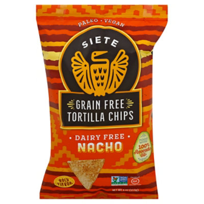 Siete Grain Free Nacho Tortilla Chips - 4 Oz - Image 3