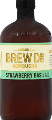 Brew Dr. Kombucha Organic Kombucha Strawberry Basil - 32 Fl. Oz. - Image 2