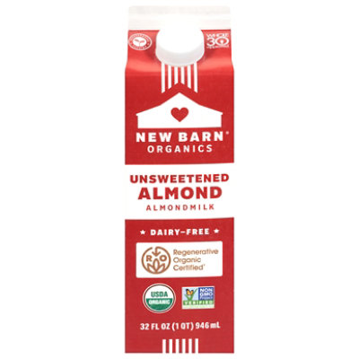 New Barn Unsweet Almond Milk - 32 Fl. Oz. - Image 3