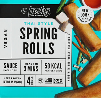 Lucky Thai Style Spring Rolls - 8.5 Oz - Image 1