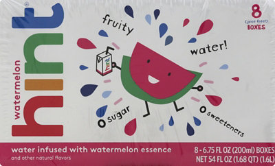 hint Kids Water Infused Watermelon - 8-6.75 Fl. Oz.
