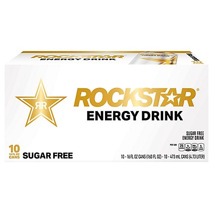 Rockstar Energy Drink Sugar Free - 16 Fl. Oz. - Image 2