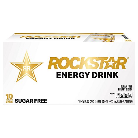 Rockstar Energy Drink Sugar Free - 16 Fl. Oz. - Tom Thumb