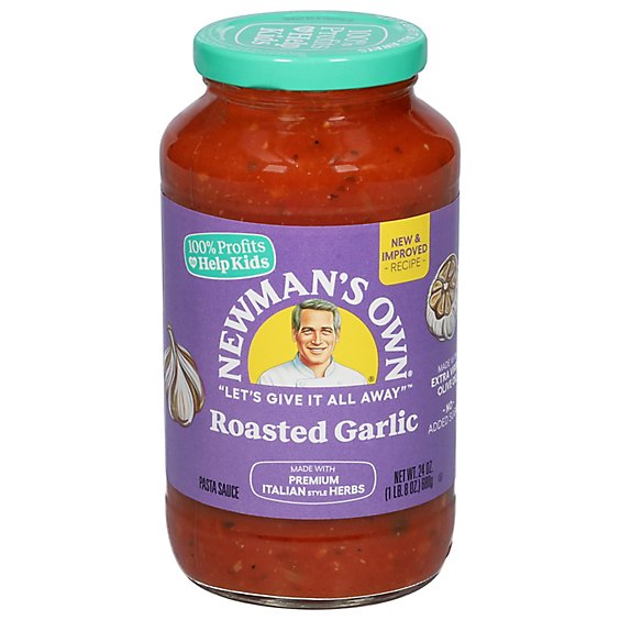 Newmans Own Roasted Garlic Pasta Sauce - 24 Oz