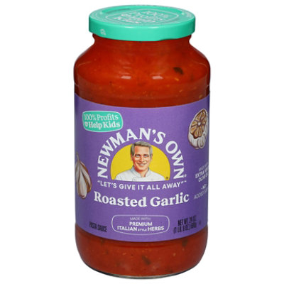 Newmans Own Roasted Garlic Pasta Sauce - 24 Oz
