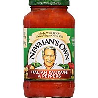 Newmans Own Italian Sausage & Peppers Pasta Sauce - 24 Oz - Image 2