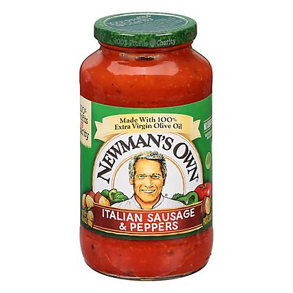 Newmans Own Italian Sausage & Peppers Pasta Sauce - 24 Oz - Image 1