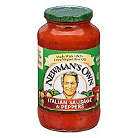 Newmans Own Italian Sausage & Peppers Pasta Sauce - 24 Oz - Image 1