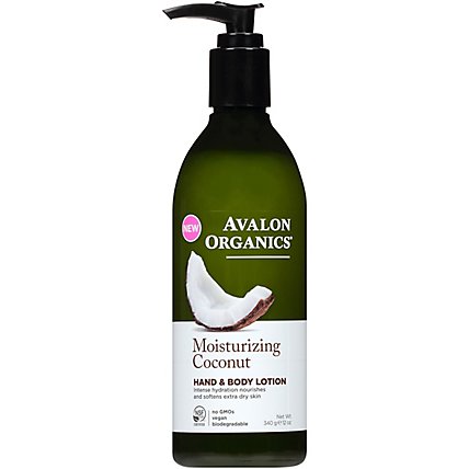 Avalon Organics Lotion Hand Body Coconut - 12 Oz - Image 2