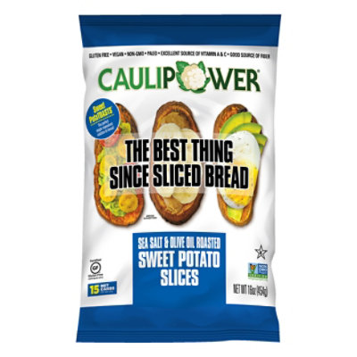 CAULIPOWER Sweet Potatoasts Sea Salt & Olive Oil Roasted Sweet Potato Slices - 16 Oz