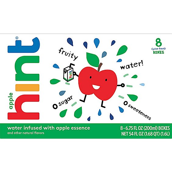 hint Kids Water Infused Apple - 8-6.75 Fl. Oz.