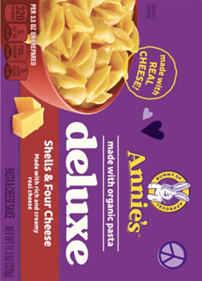 Annies Dlx Mac Cheese Four Cheese - 11.3 Oz - Image 5