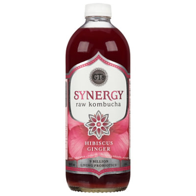 Gts Kombucha Hibiscus Ginger - 48 Fl. Oz.