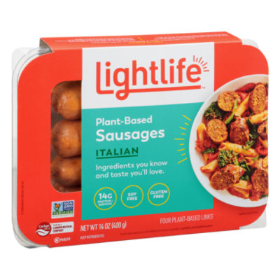 Lightlife Smart Sausages® Plant-Based Vegan Italian Sausage, 12 oz - City  Market