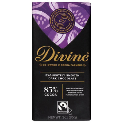 Divine Ch Choc Bar Dark 85 - 3 Oz - Image 2