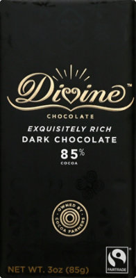 Divine Ch Choc Bar Dark 85 - 3 Oz - Image 2