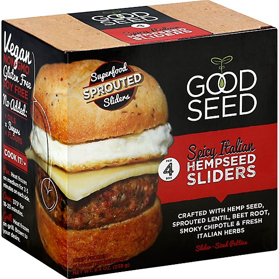 Good Seed Slider Spcy Italn Hempsee - 8.4 Oz