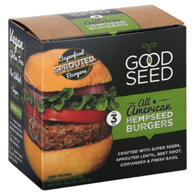 Good Seed Burger Hempseed American - 10.5 Oz