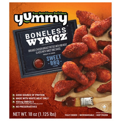 Yummy Sweet Bbq Boneless Wyngz - 20.2 Oz - Image 3