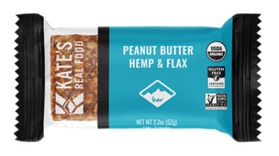 Kate's Real Food Peanut Butter Hemp & Flax Bar - 2.2 Oz - Image 1