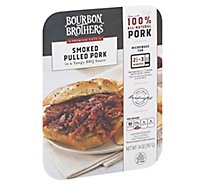Bourbon Brothers Pulled Pork Smoked With BBQ Sauce All Natural - 14 Oz