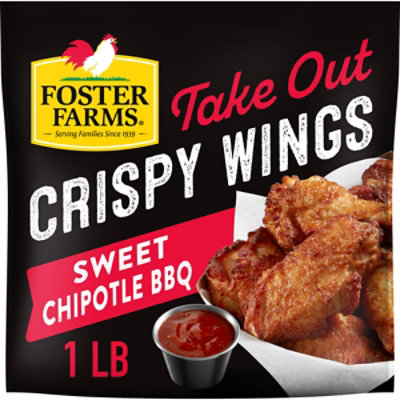 Foster Farms Take Out Sweet Chipotle BBQ Crispy Chicken Wings - 16 Oz