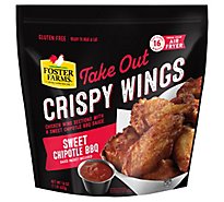 Foster Farms Take Out crispy Chicken Wings Sweet Chipotle Bbq - 16 Oz