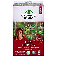 ORGANIC INDIA Herbal Supplement Tea Tulsi Hibiscus 18 Count - 1.27 Oz - Image 3