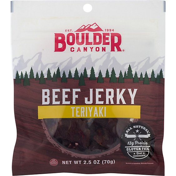 Boulder Canyon Teriyaki Beef Jerk - 2.5 Oz